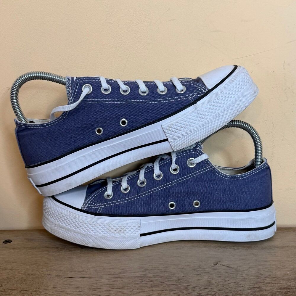 Converse Chuck Taylor All Star Lift Low trainers platform shoes sneakers size 9 - Picture 6 of 8